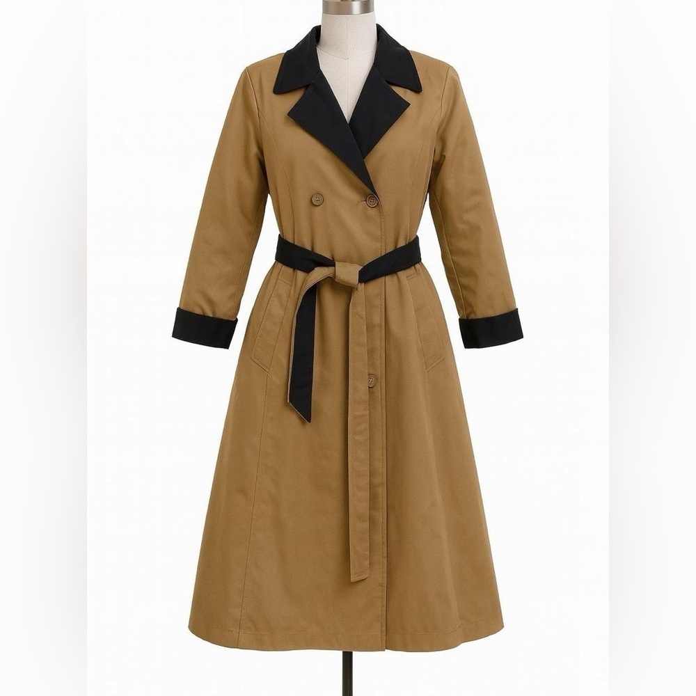 Vintage Misty Harbor Trench Coat - Women's Size 18